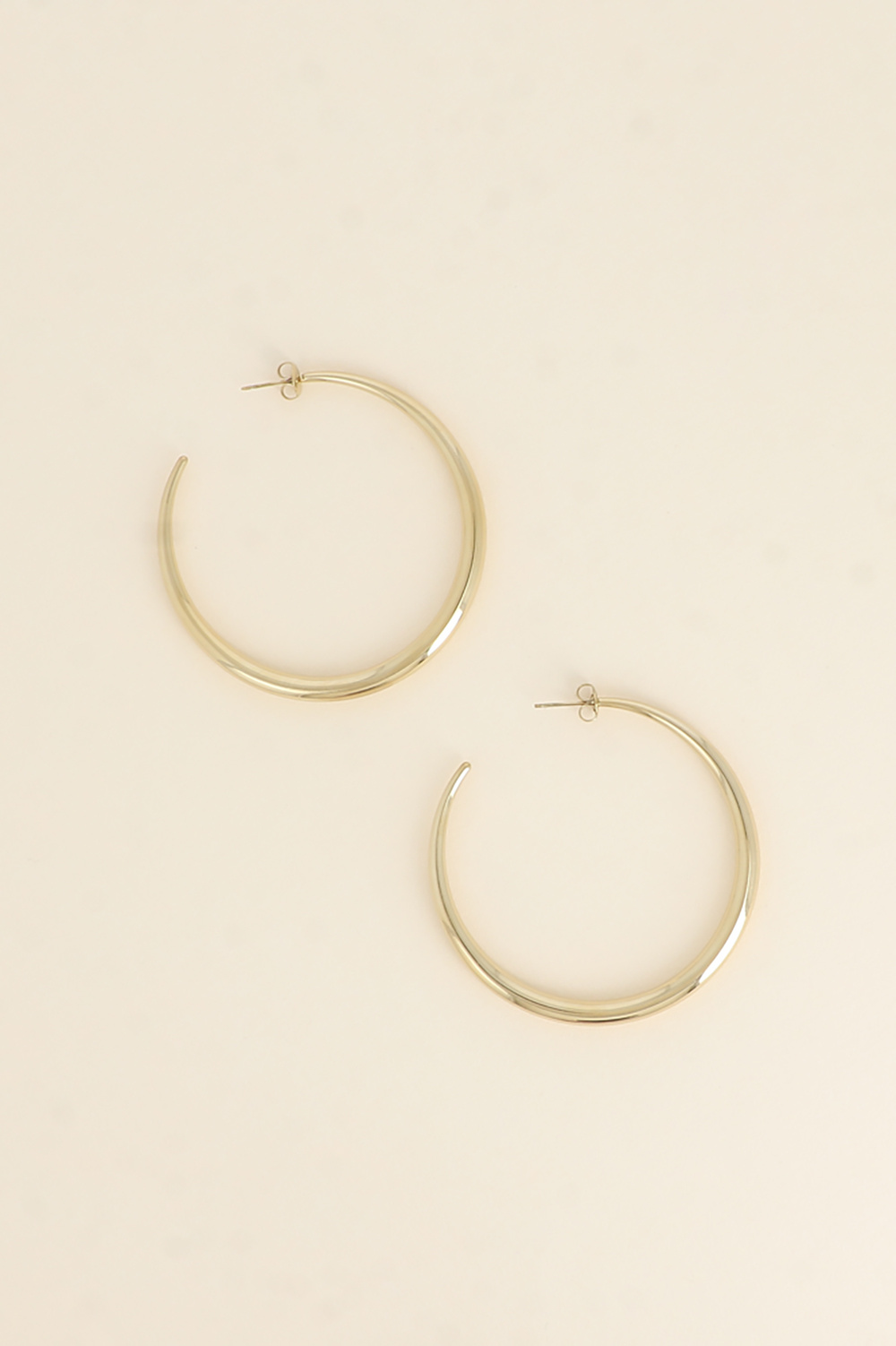 Großhändler Bohm - Kreolen - Glatter Halbmondring 6cm