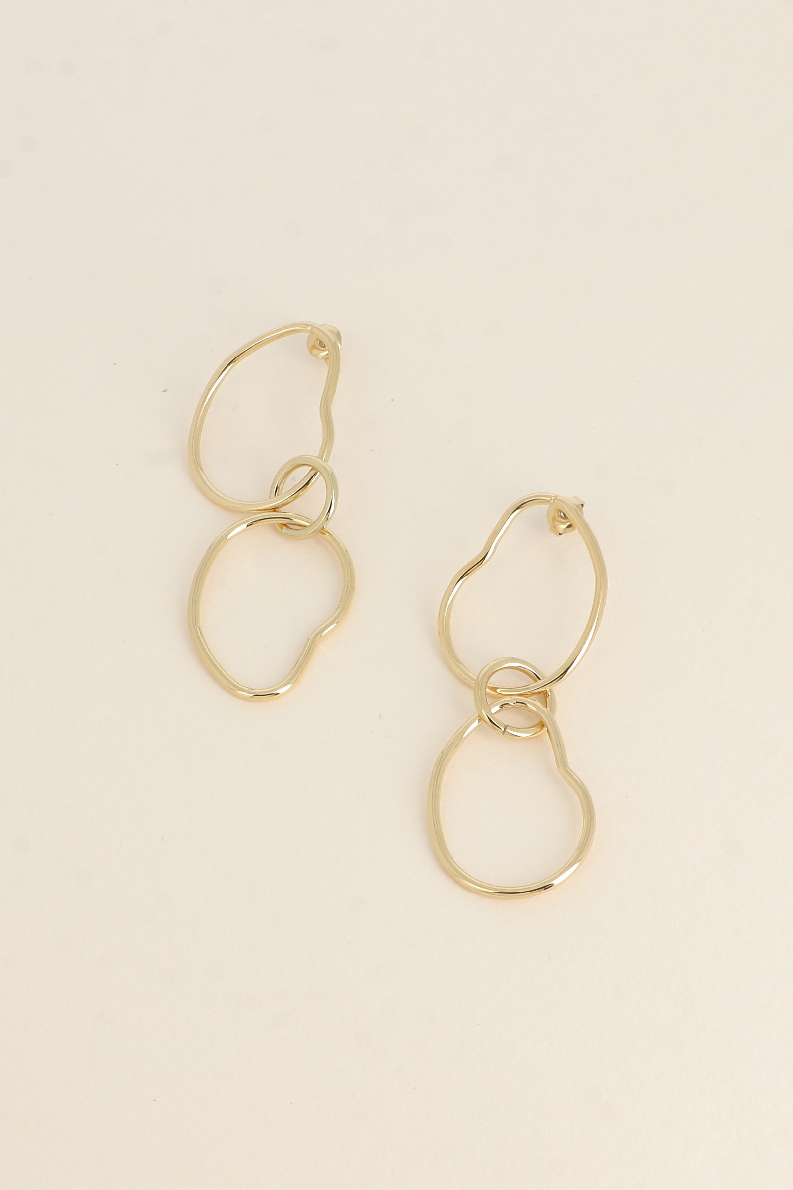 Grossiste Bohm - Boucles pendantes - 3 pièces ajourées