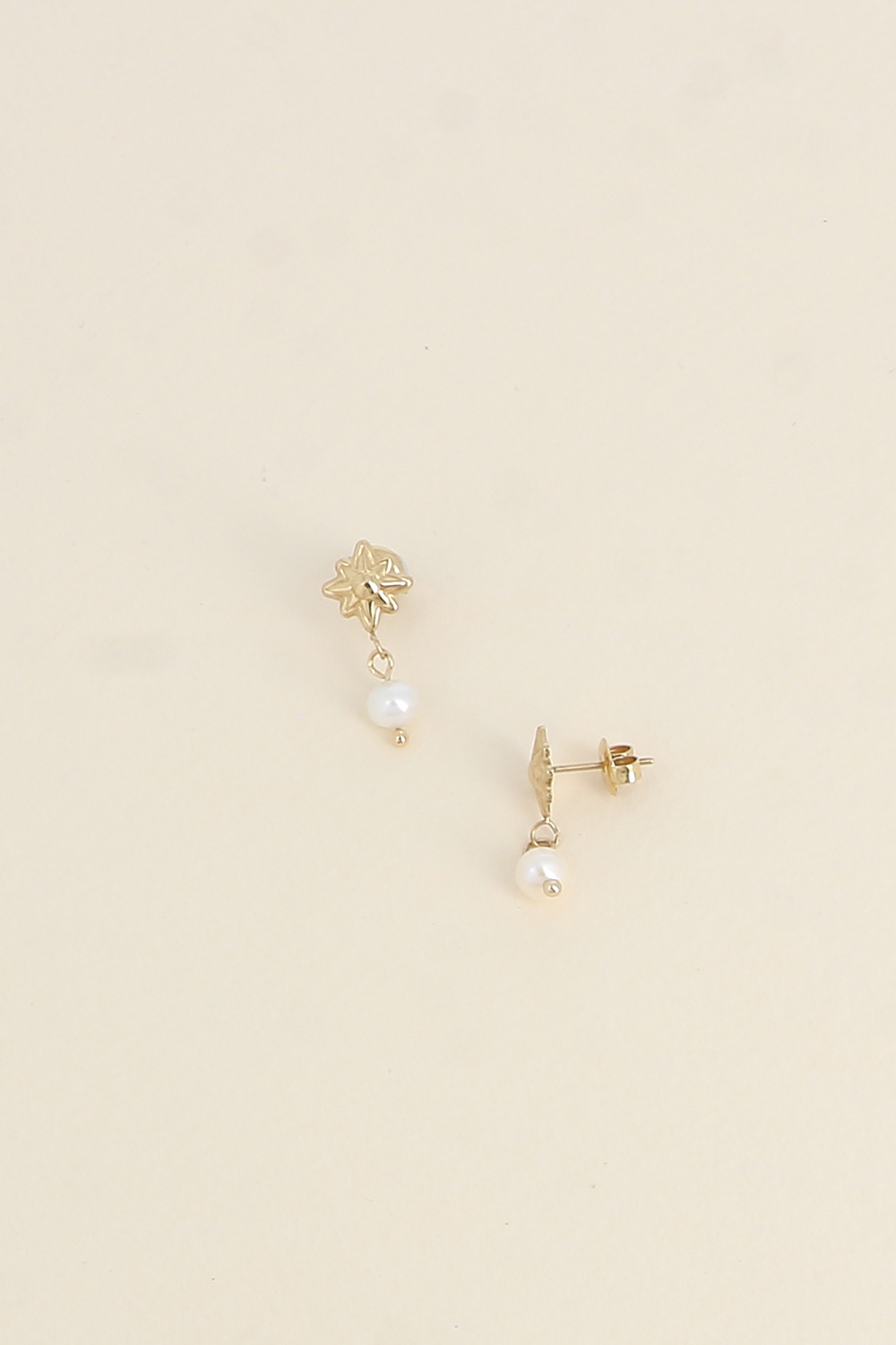 Grossiste Bohm - Boucles pendantes - étoile du Nord et perle d'eau douce
