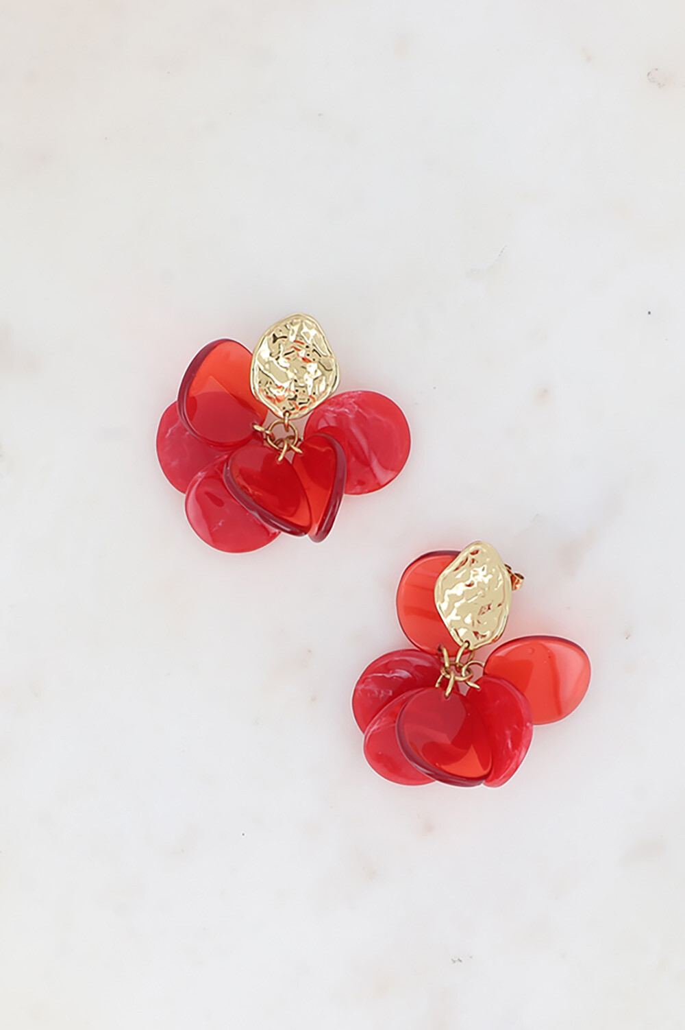 Wholesaler Bohm - Pendant curls - Petal -style acetate pieces