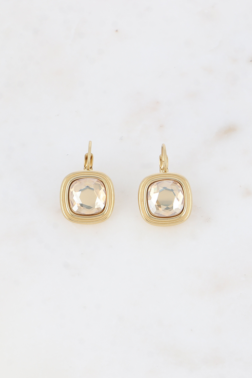 Grossiste Bohm - Boucles dormeuses - cristaux 10mm