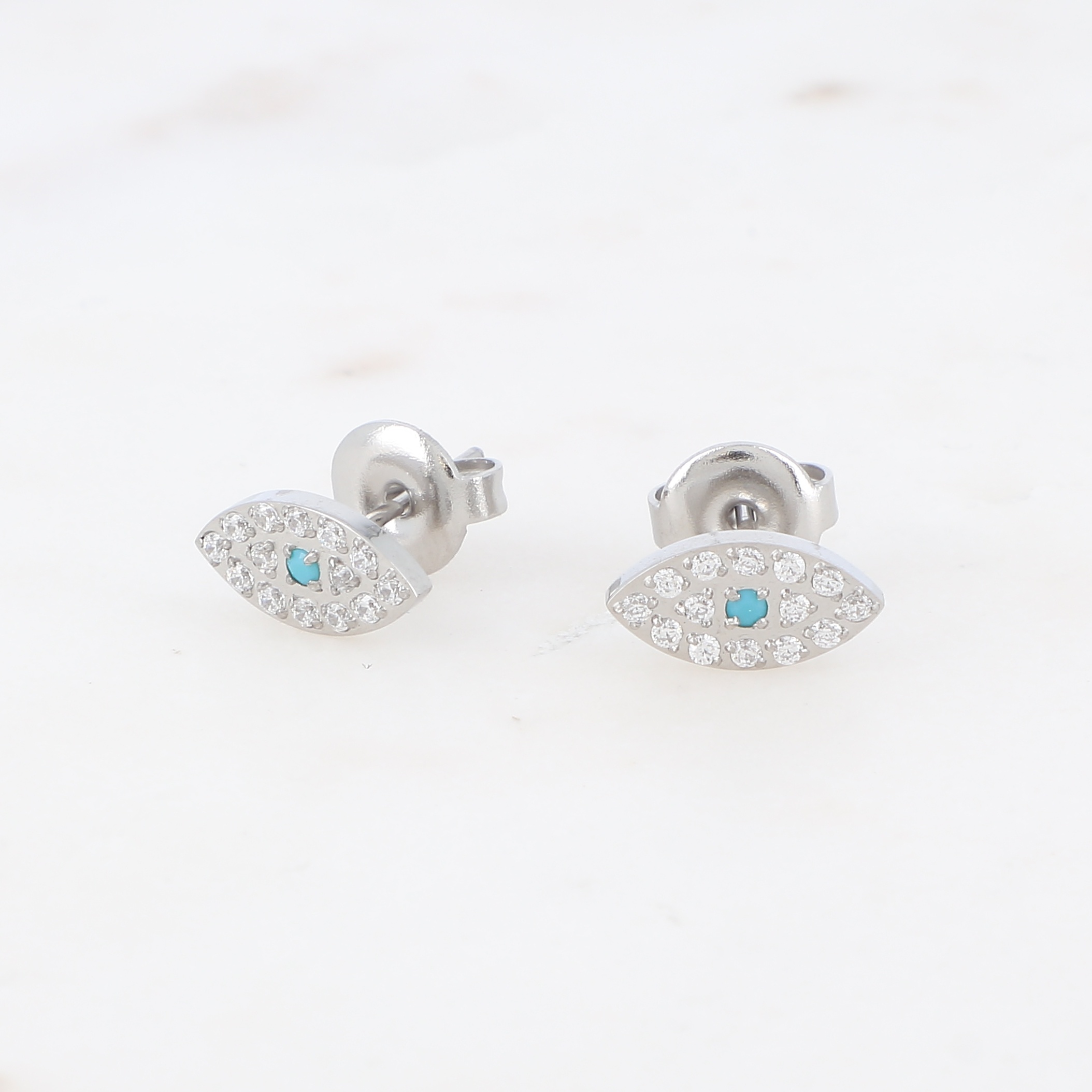 Grossiste Bohm - Boucles puces Oeil en zirconium