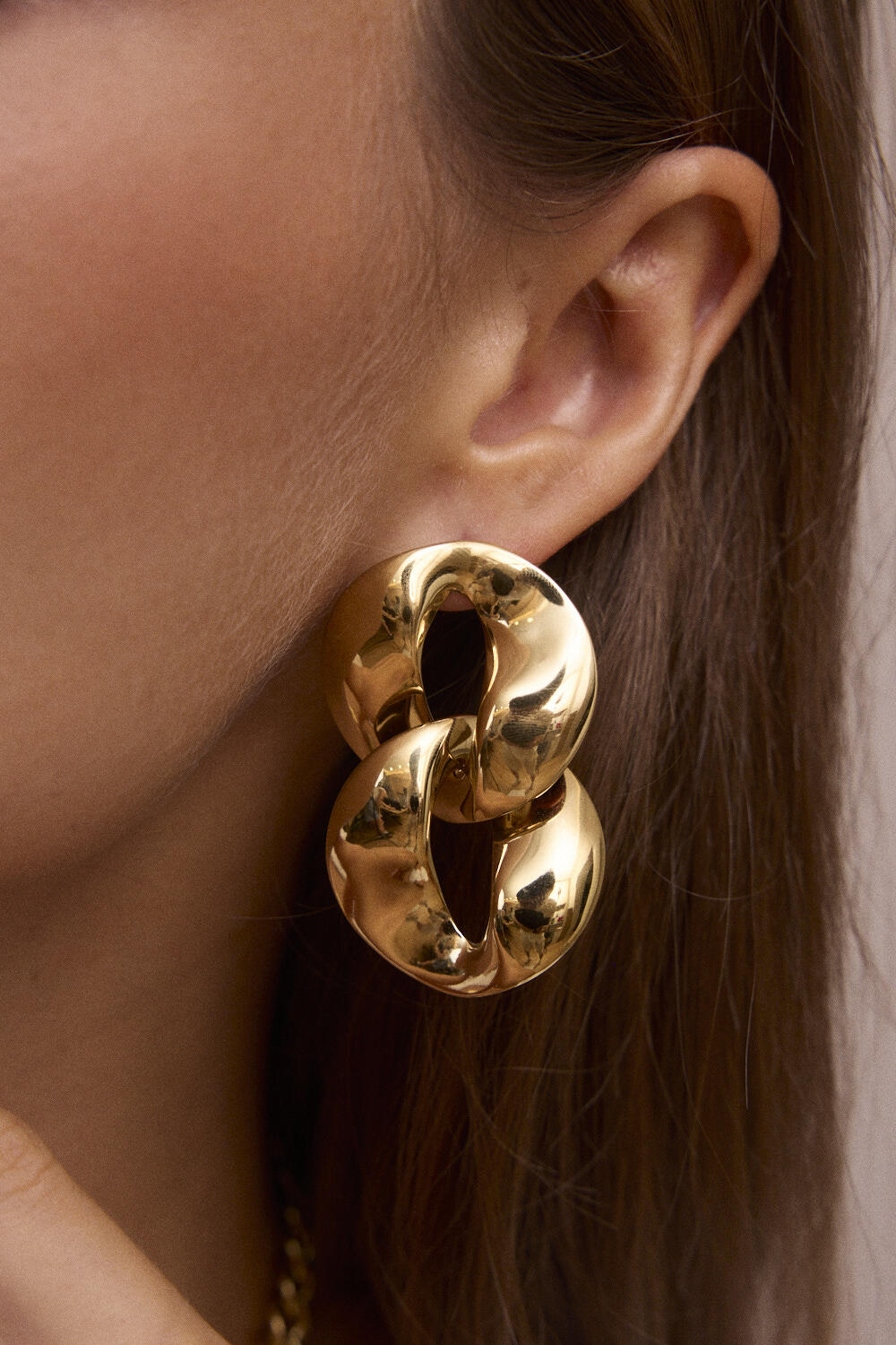 Grossiste Bohm - Boucles pendantes - 2 gros maillons