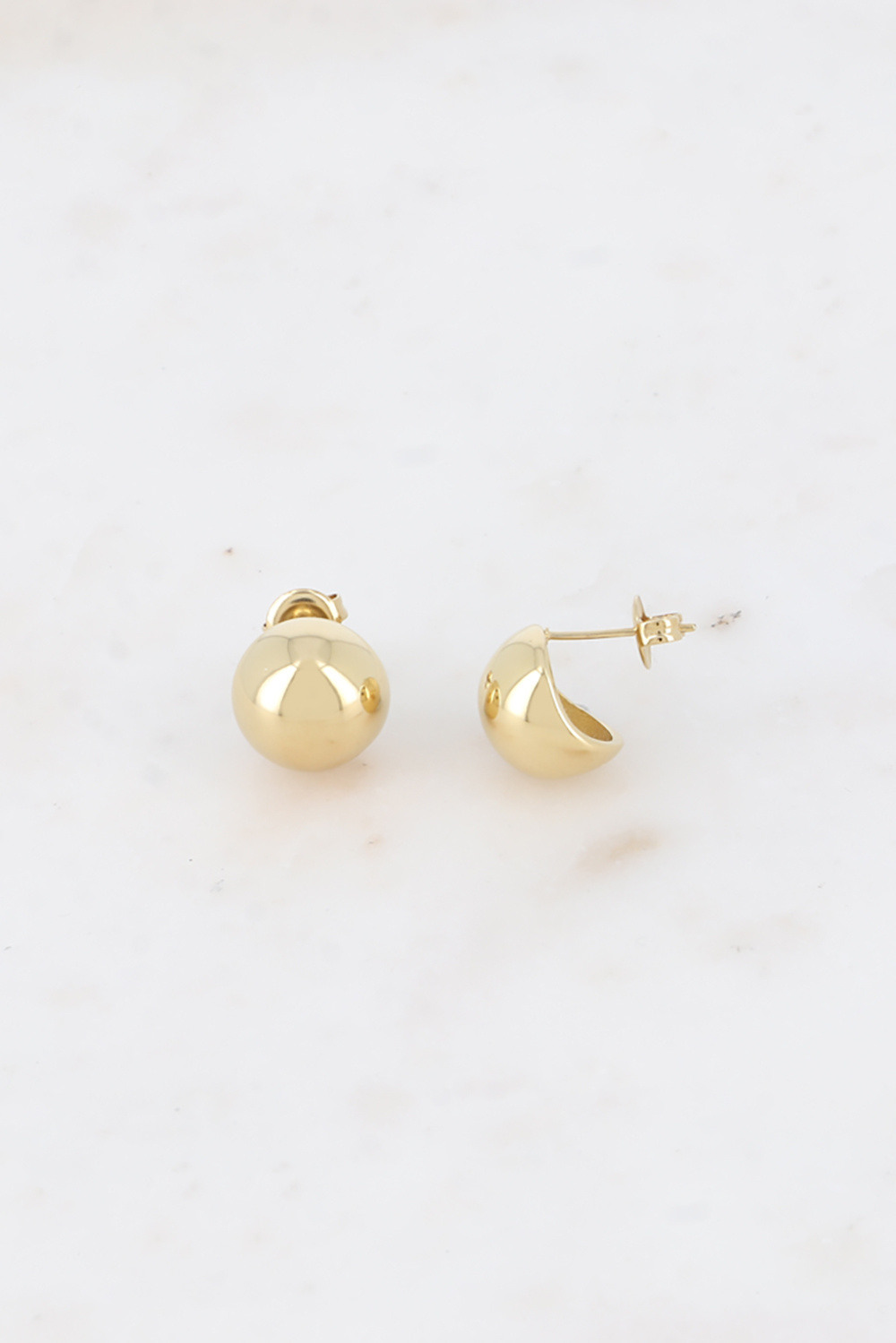 Grossiste Bohm - Boucles puces - boule creuse, effet miroir