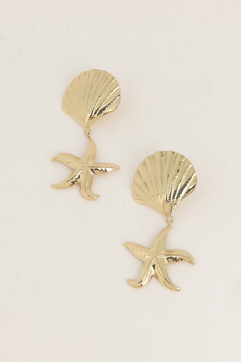 Mayorista Bohm - Pendientes colgantes - concha y estrella de mar