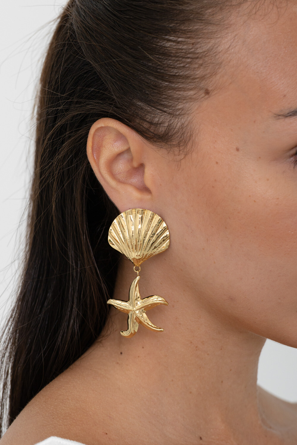 Wholesaler Bohm - Dangling earrings - shell and starfish