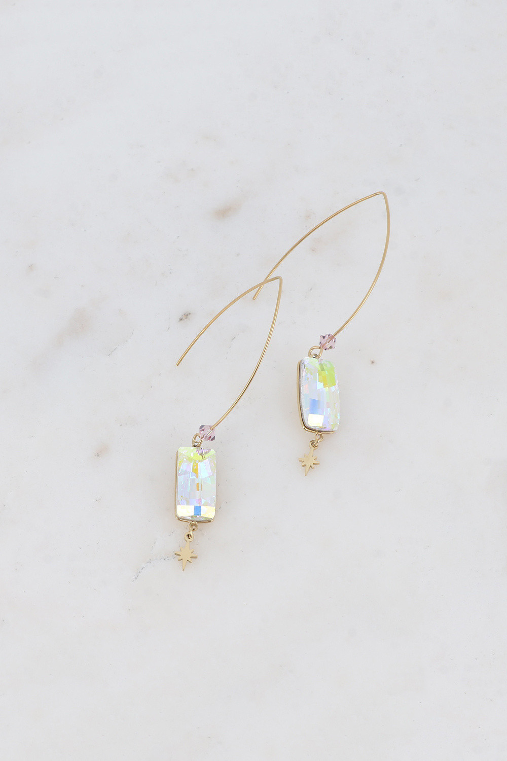 Grossiste Bohm - Boucles pendantes Brighid - ornées de cristaux de Swarovski® et étoile