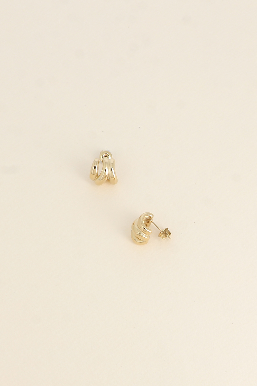 Grossiste Bohm - Créoles - 3 anneaux 13x12mm