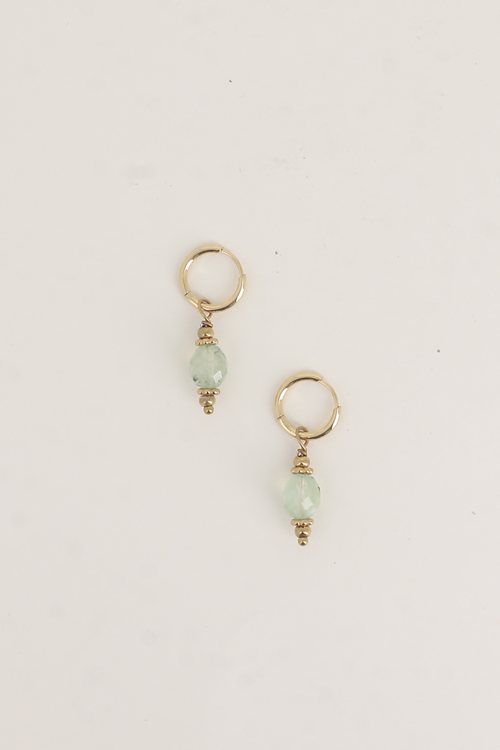 Wholesaler Bohm - Hoop Earrings - Dangling Natural Stone
