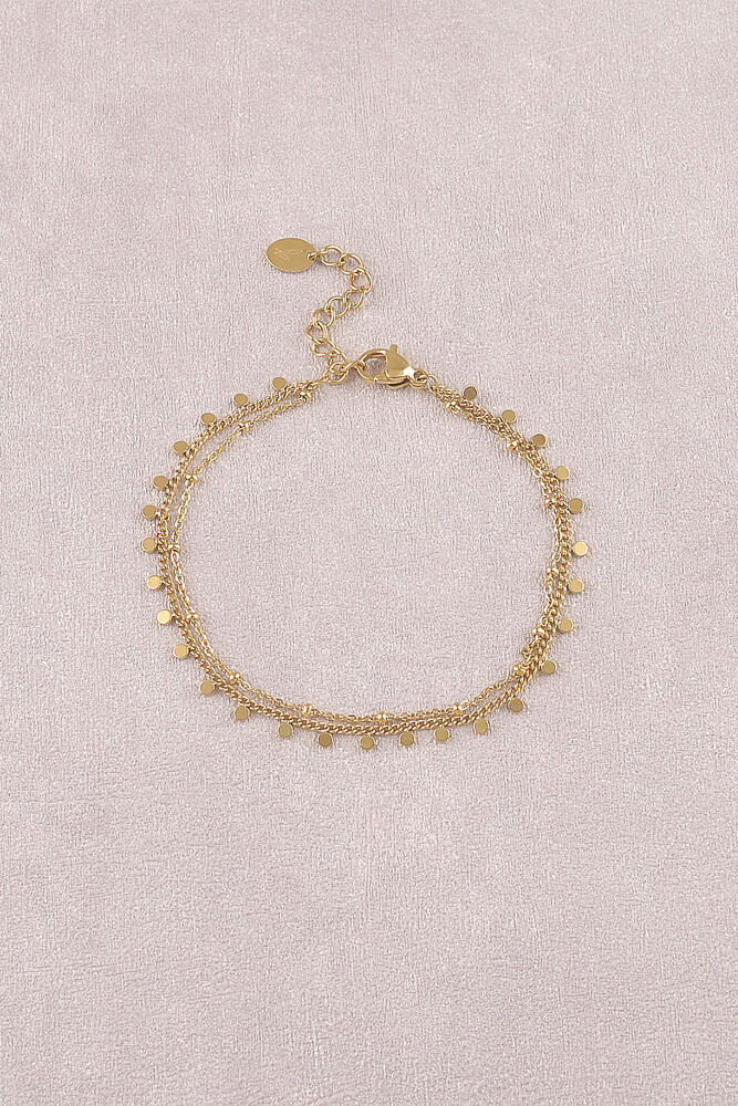 Mayorista Bohm - Pulsera Iria - 2 Filas, Dijes Redondos