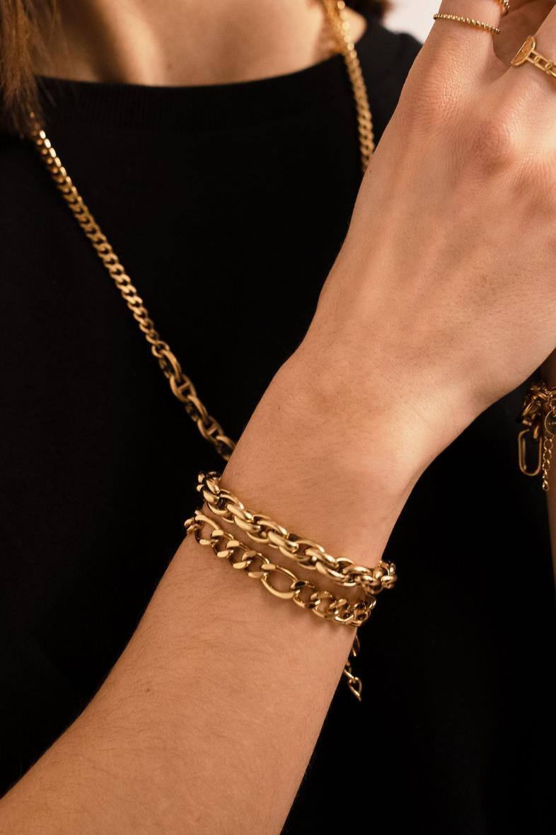Großhändler Bohm - Sam S Armband – Figaro-Mesh