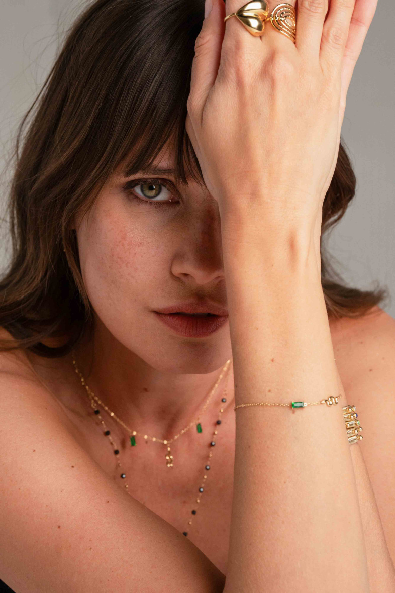 Mayorista Bohm - Pulsera Aglaia - cristales y serpiente