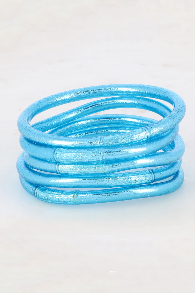 Grossista Bohm - Bracciale buddista blu scuro per bambini - Mantra in thailandese