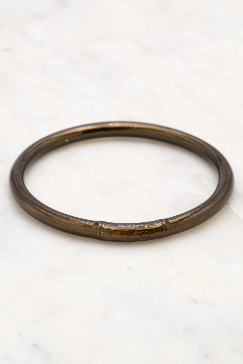 Grossista Bohm - Bracciale buddista spesso di cioccolato fondente - Mantra