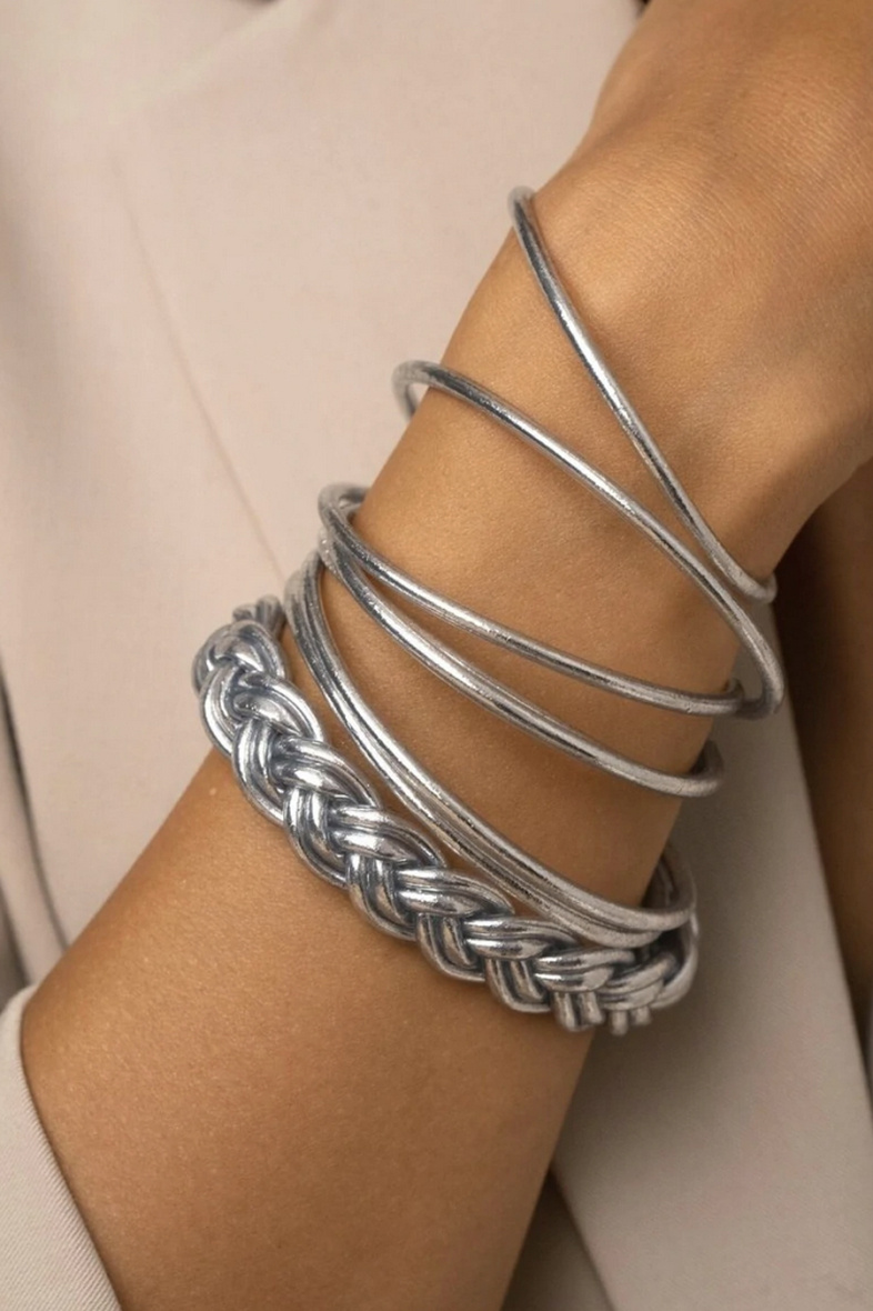 Grossista Bohm - Bracciale buddista in argento fine senza mantra