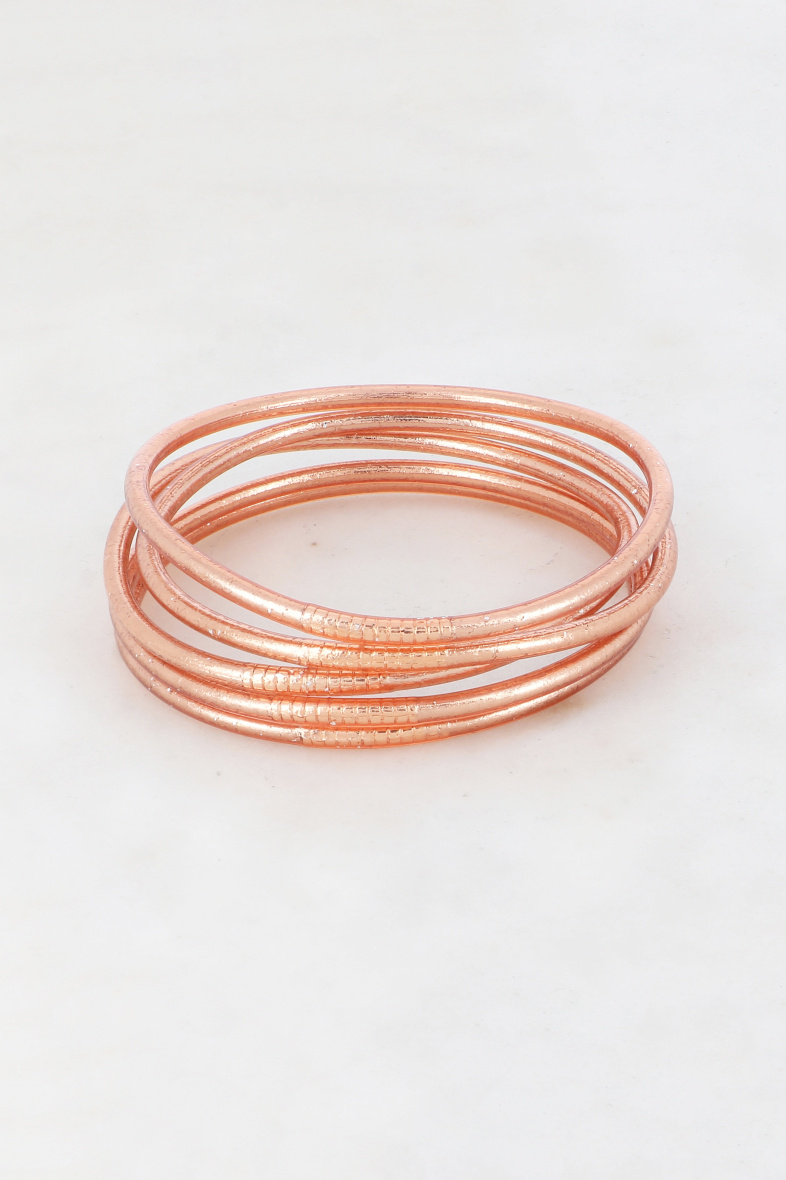 Grossista Bohm - Bracciale buddista raffinato in champagne scuro senza mantra
