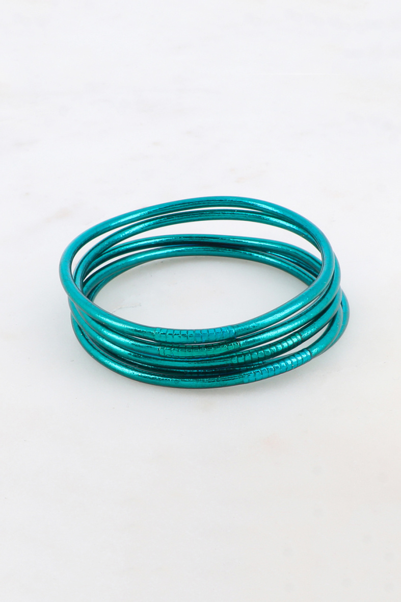 Grossista Bohm - Bracciale buddista ocean blue fine senza mantra