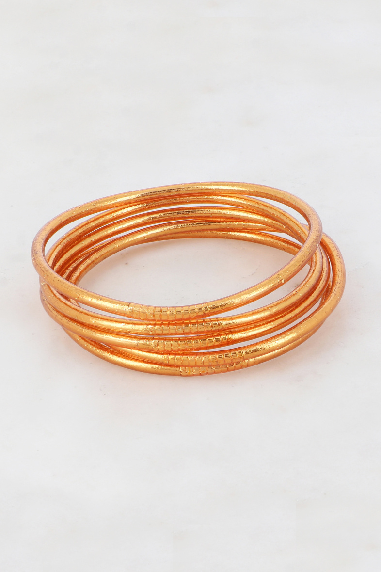 Grossista Bohm - Bracciale buddista fine in rame scuro senza mantra