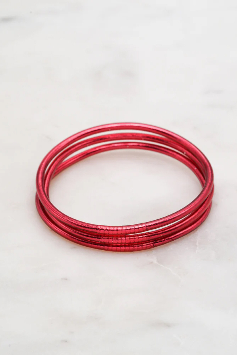 Grossista Bohm - Bracciale buddista rosso scuro senza mantra