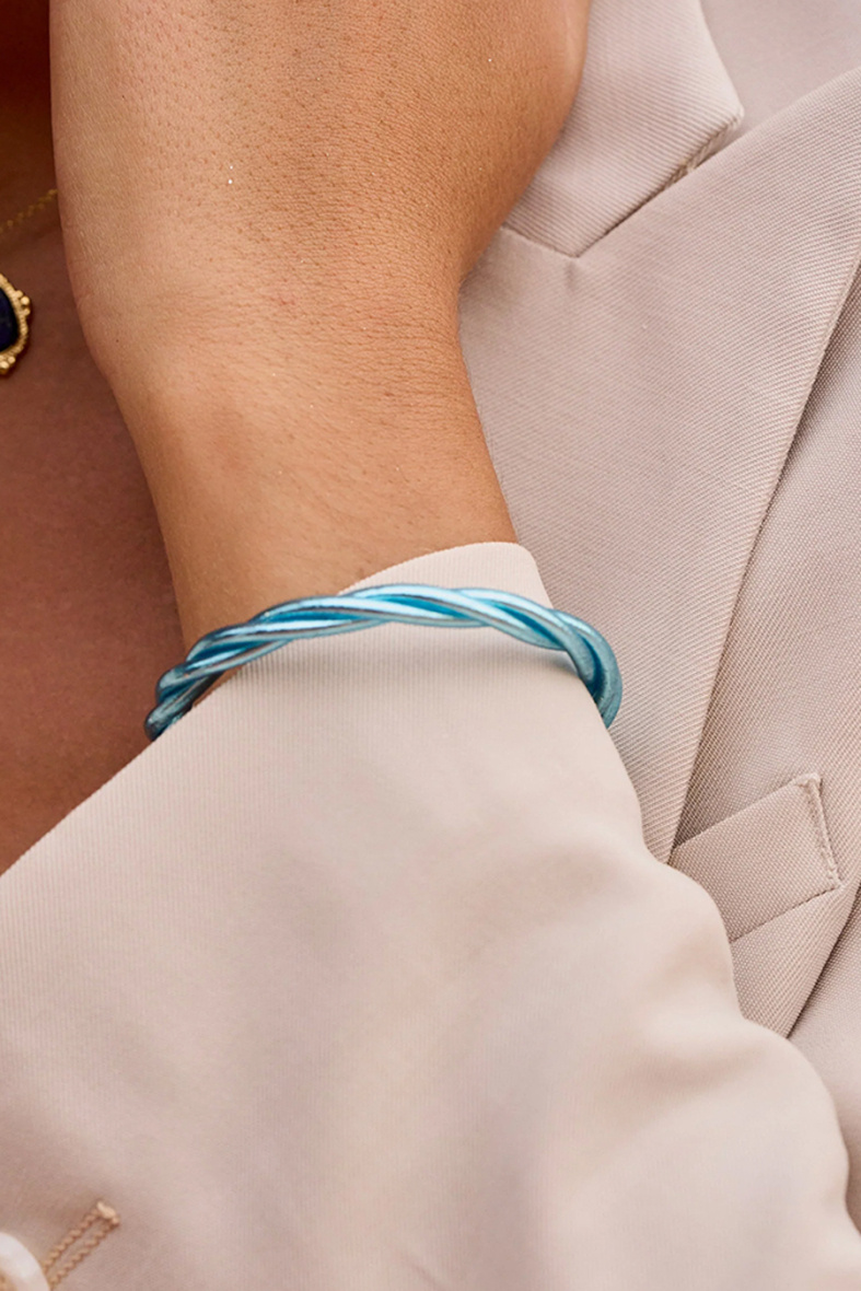 Grossista Bohm - Bracciale buddista blu cielo intrecciato