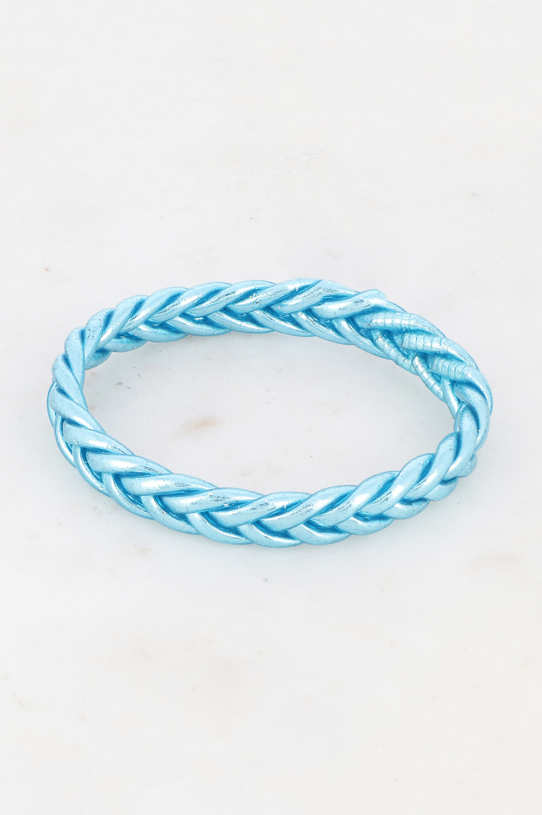 Grossista Bohm - Bracciale buddista intrecciato celeste