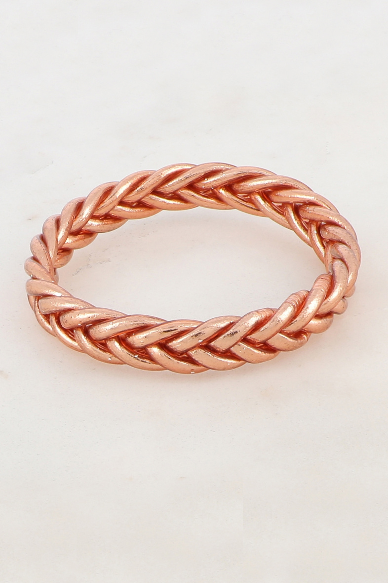 Grossista Bohm - Bracciale buddista intrecciato in champagne scuro