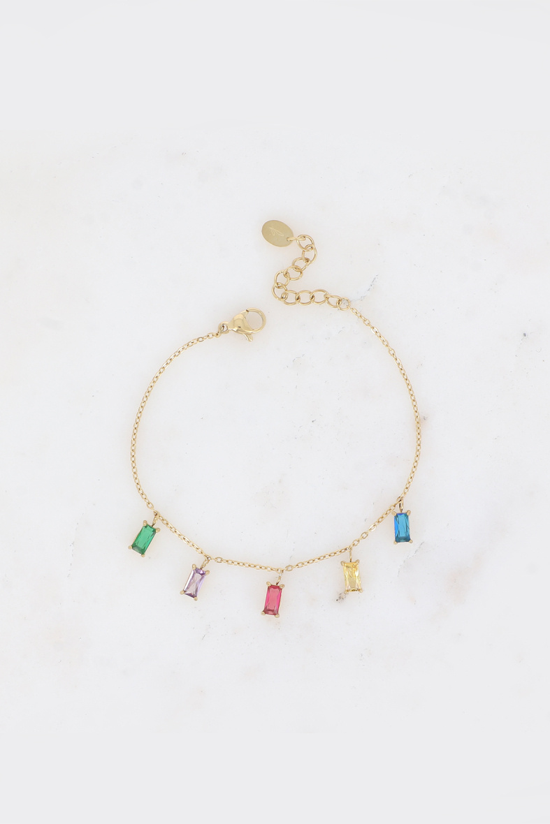 Mayorista Bohm - Pulsera Filia - 5 cristales rectangulares