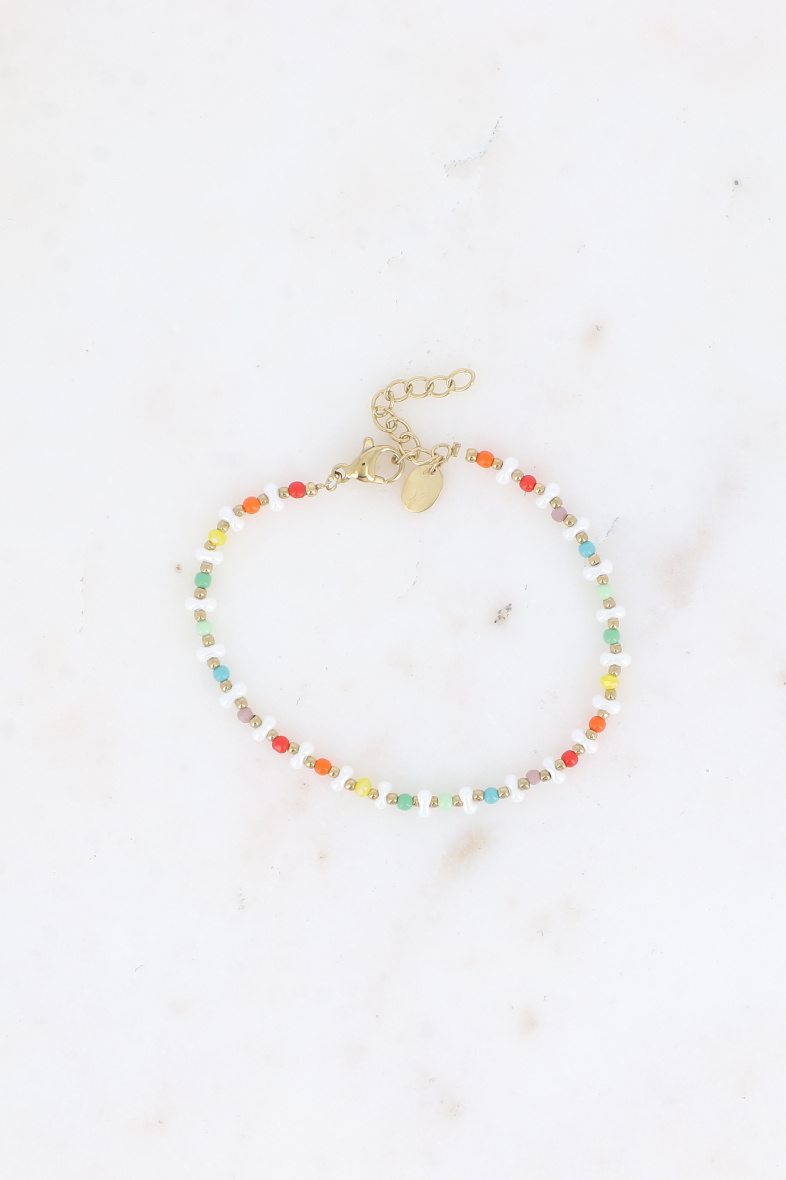 Grossiste Bohm - Bracelet - sur fil, perles de résine, pâtes de verre