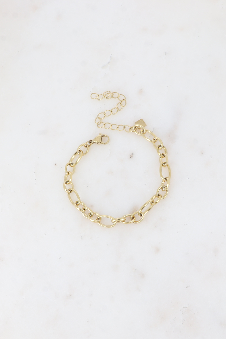 Grossista Bohm - Bracciale - maglia ovale in acciaio inossidabile