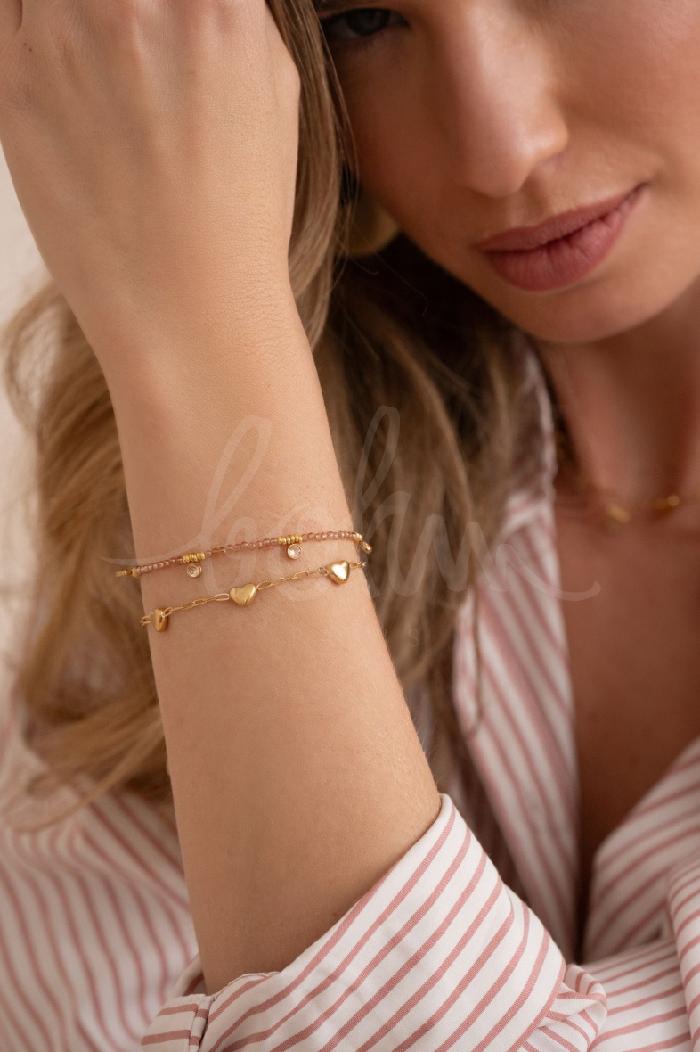 Grossiste Bohm - Bracelet Victoire - perles pâtes de verre et cristaux taillés