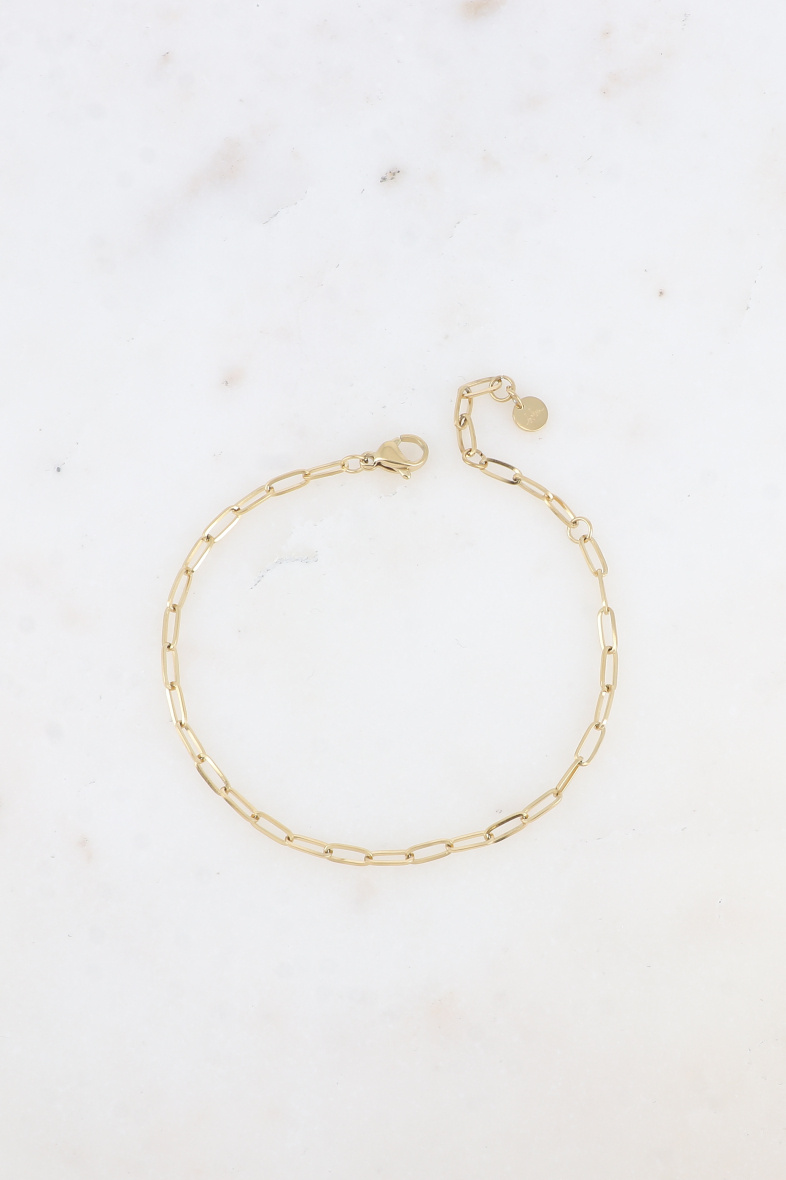 Grossista Bohm - Bracciale - maglia ovale allungata in acciaio inossidabile