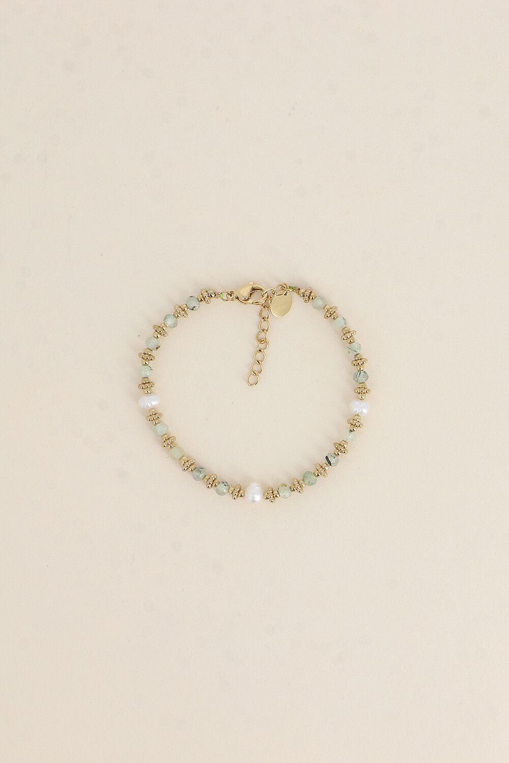 Wholesaler Bohm - Suzie bracelet - steel beads, freshwater pearls and natural stones