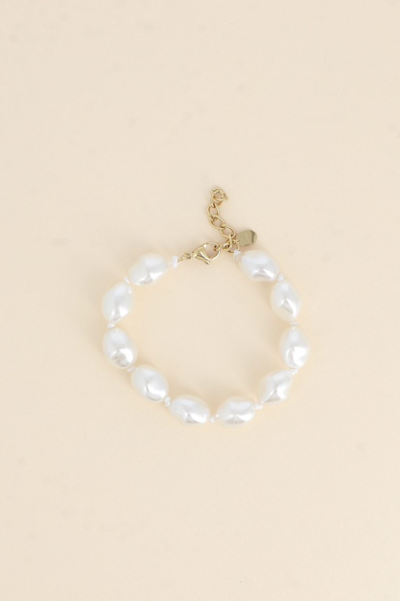 Großhändler Bohm - Sixtine Kordelarmband – große farbige Harzperlen