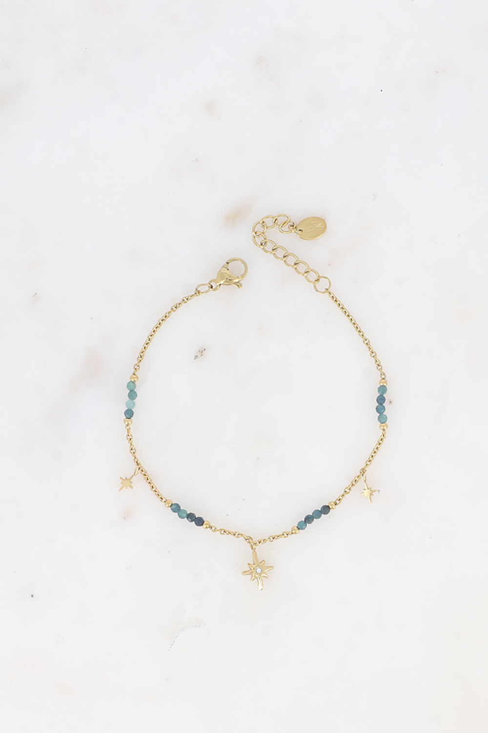 Grossiste Bohm - Bracelet - pampilles étoiles du Nord et pierres naturelles