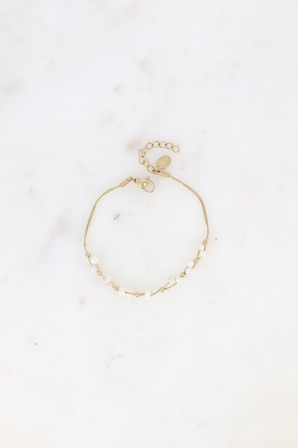 Wholesaler Bohm - Bracelet - 2 links with freshwater pearls
