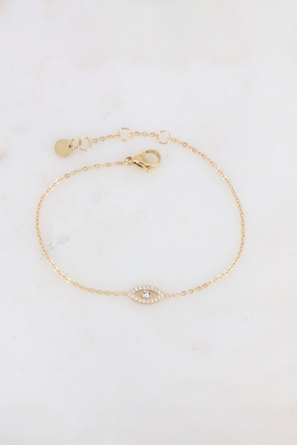 Grossista Bohm - Bracciale Oulila - un piccolo occhio incastonato con zirconi
