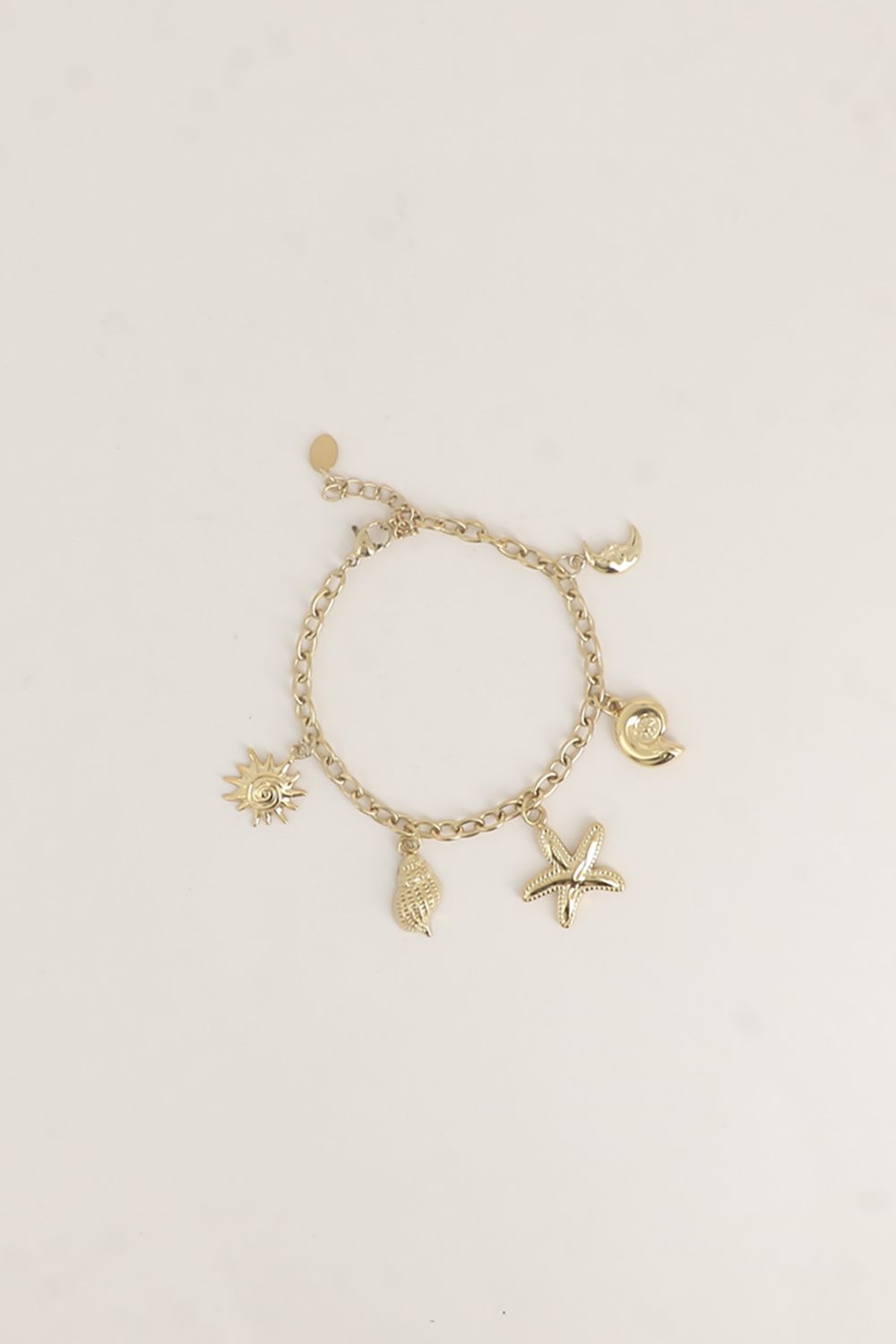 Grossista Bohm - Bracciale con Ciondoli - Stella marina, Sole, Luna, Conchiglie