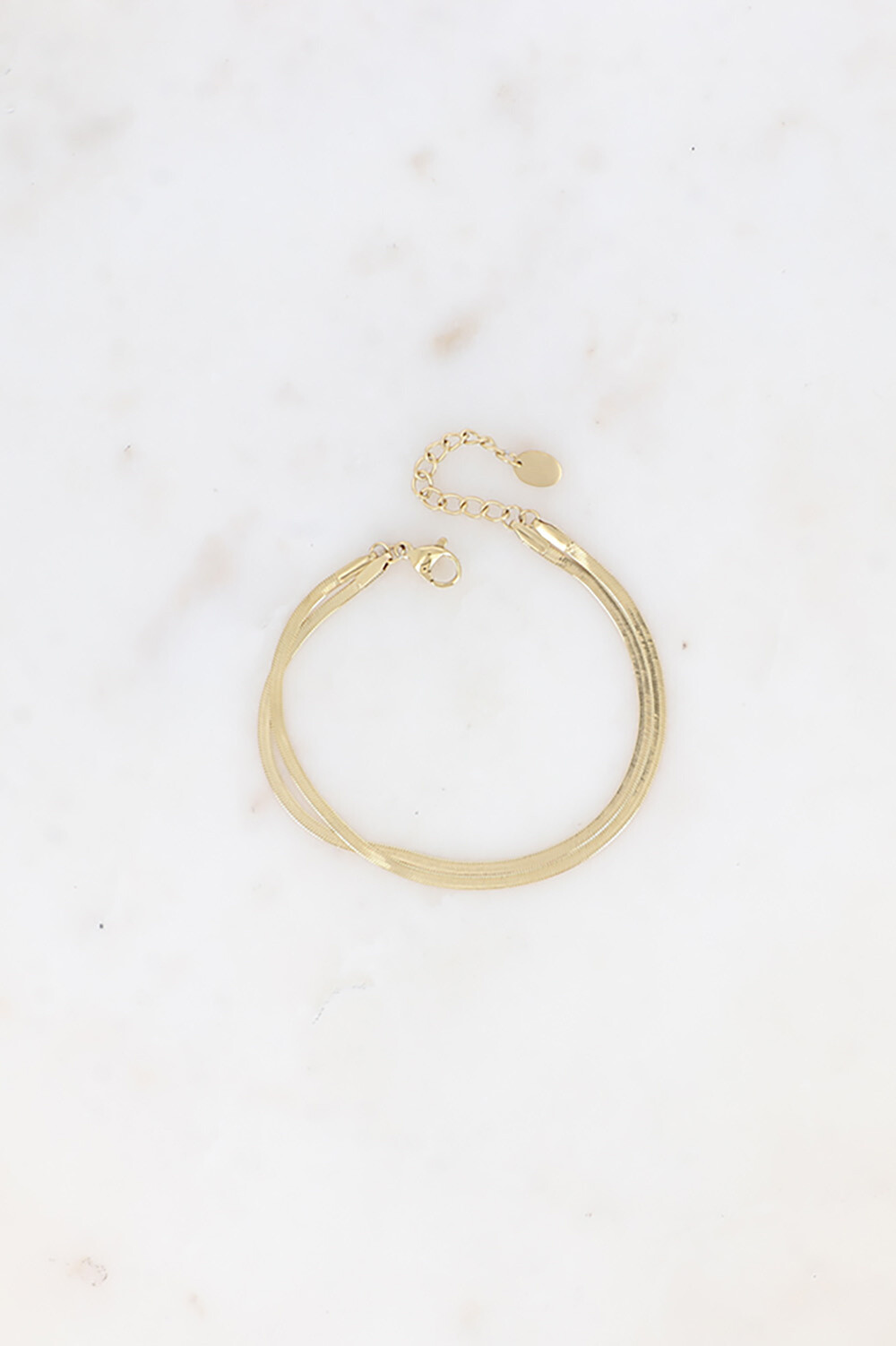 Grossiste Bohm - Bracelet 2 rangs Rutha - 2 mailles miroir