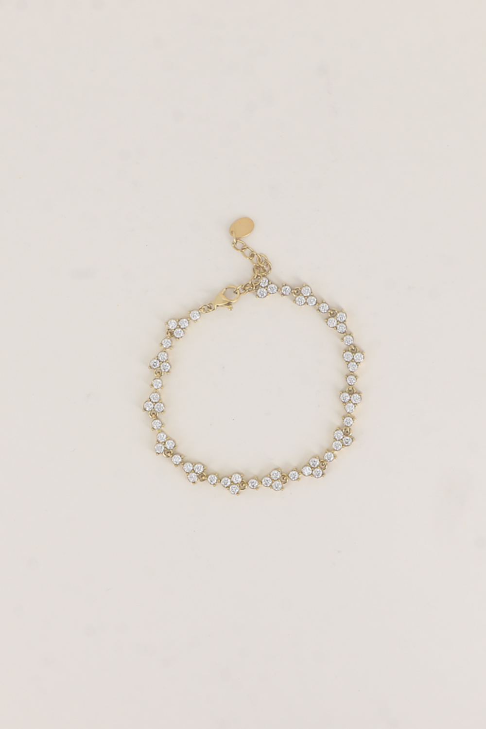 Grossiste Bohm - Bracelet - maillons de 4 cristaux