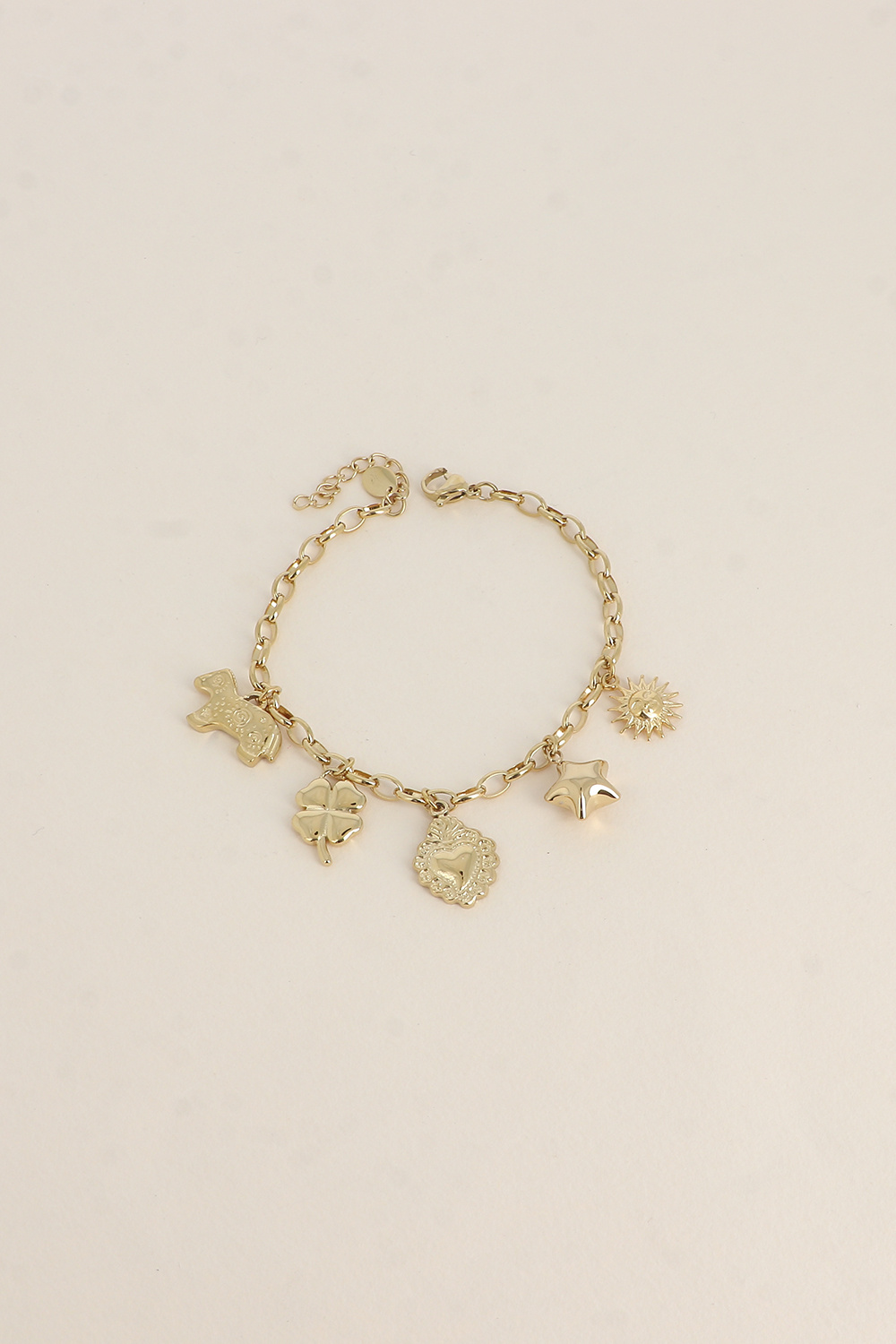 Mayorista Bohm - Pulsera - sol, estrella, llama, trébol, corazón