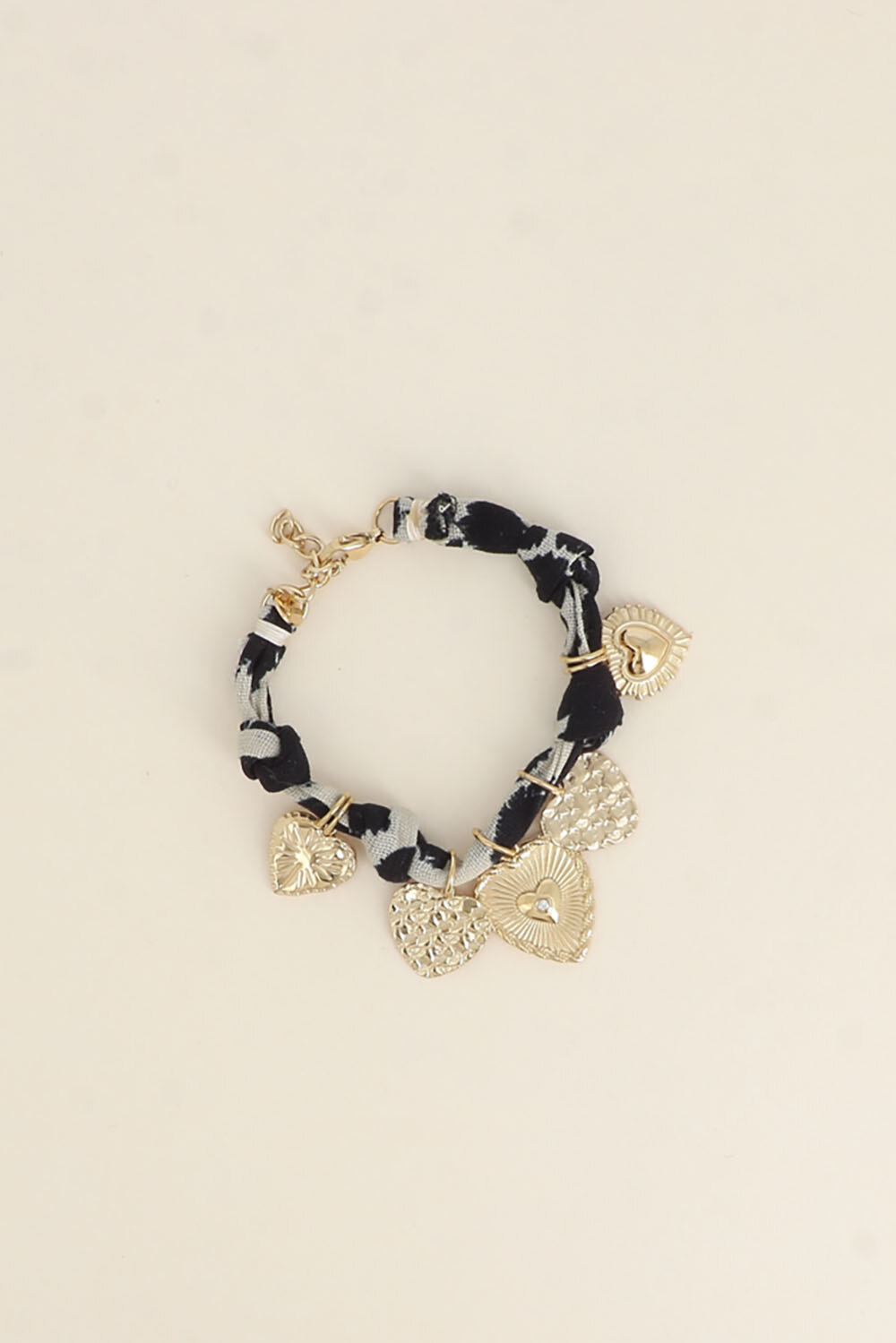 Mayorista Bohm - Pulsera - cinta, dijes de corazones