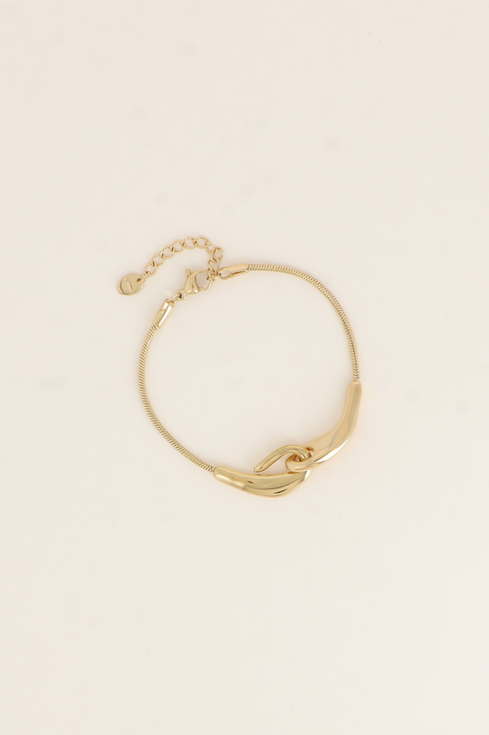 Großhändler Bohm - Armband - Schlangenkette und Häkelmuster