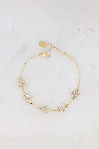 Mayorista Bohm - Pulsera AMOR - circonitas Mayorista Bohm - Pulsera AMOR - circonitas