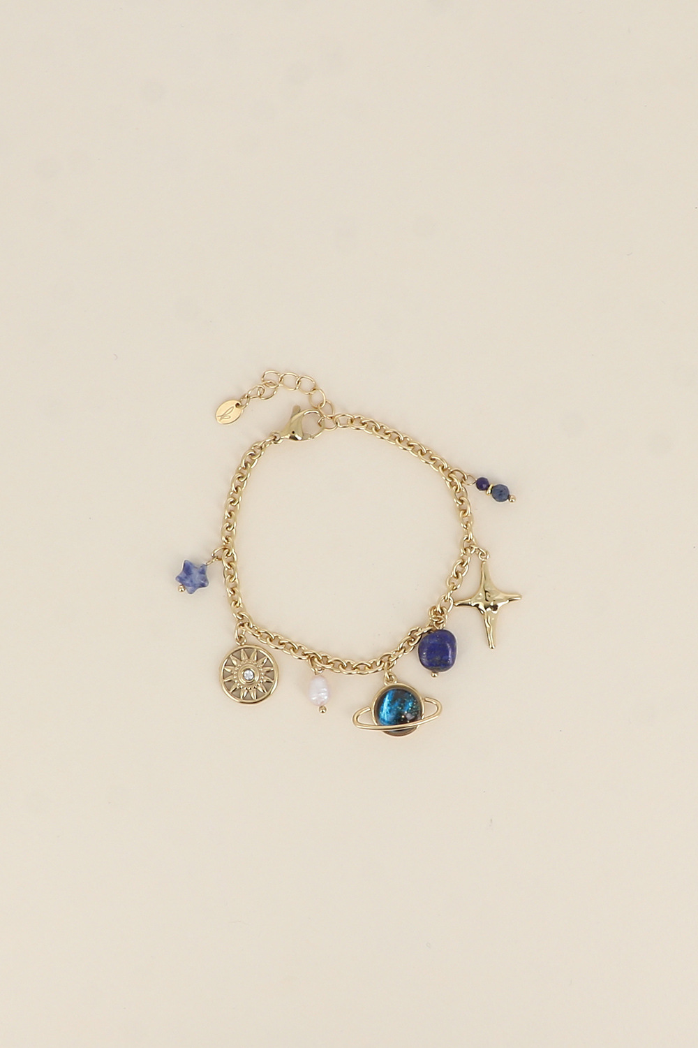 Wholesaler Bohm - Bracelet - sun, stars, Saturn, natural stones, freshwater pearl