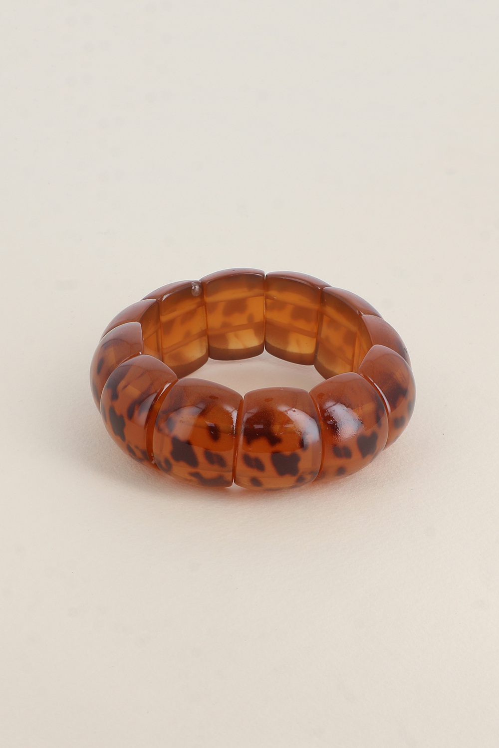 Großhändler Bohm - Elastisches Armband - farbenfrohe Acetatperlen