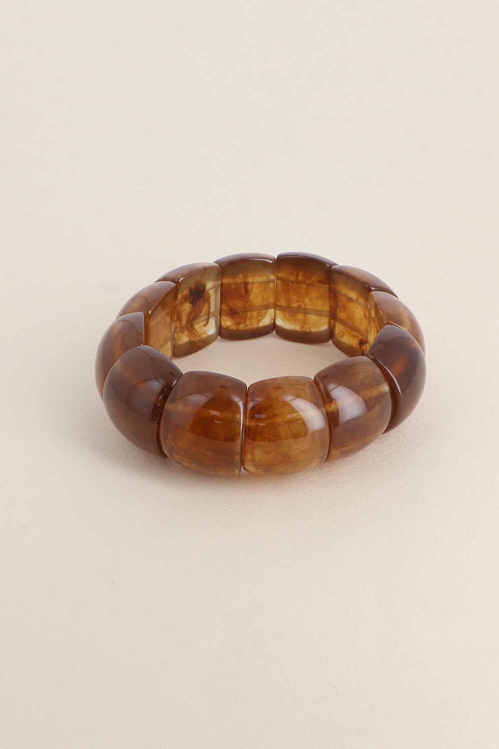 Grossiste Bohm - Bracelet élastique - perles en acétate coloré