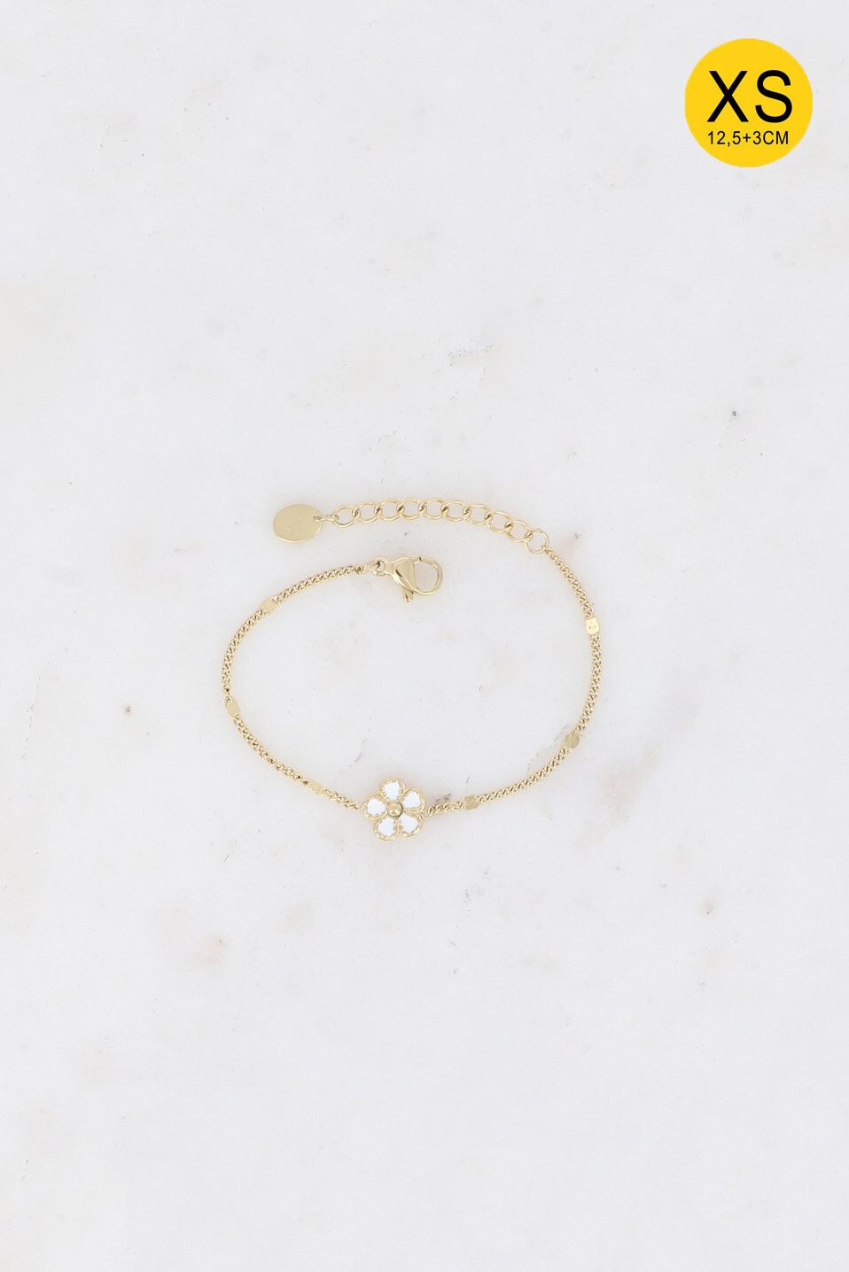Grossista Bohm - Bracciale Alizon XS - fiore con petali testurizzati ed smaltati