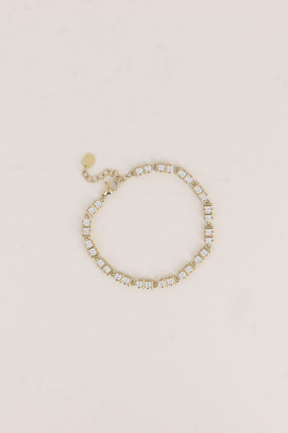 Grossiste Bohm - Bracelet - maillons de 2 cristaux et 2 barres