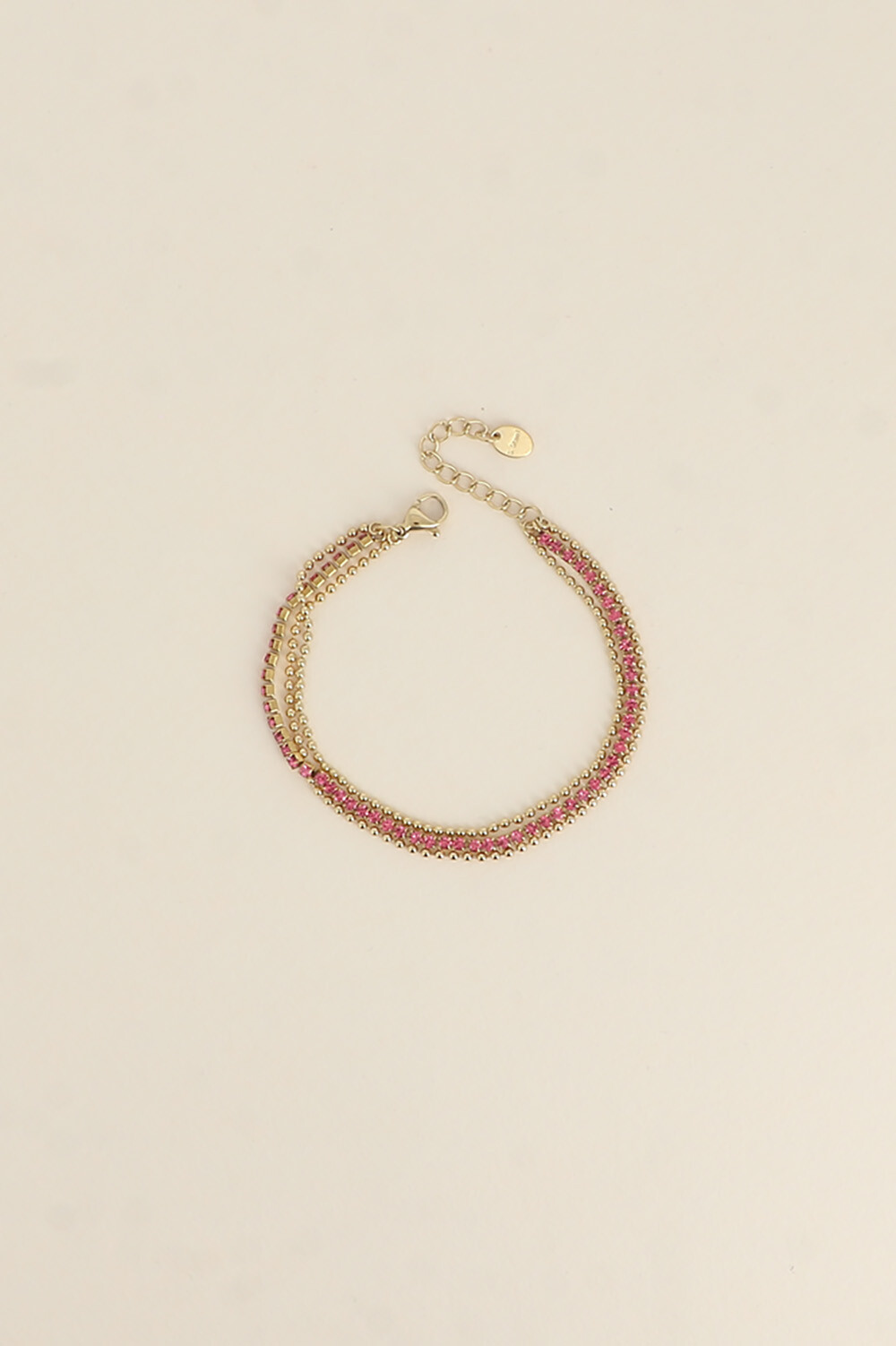 Mayorista Bohm - Pulsera - 3 cadenas, 2 cadenas de cuentas y una cadena de río