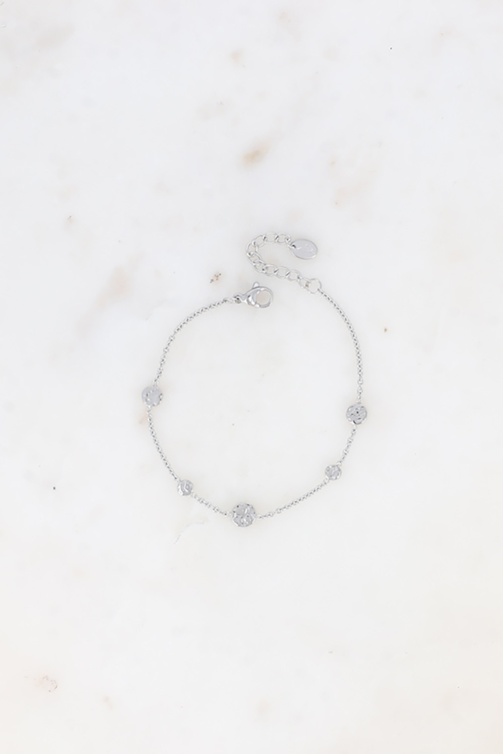 Grossiste Bohm - Bracelet Ingrid - pastilles ronds martelés